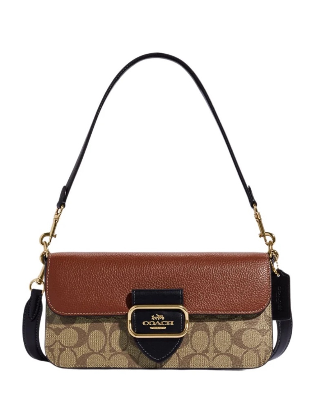 Morgan Shoulder Bag
In Colorblock Signature Canvas